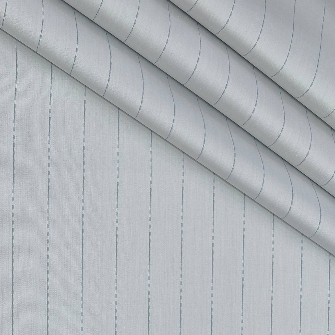 Shirt Fabric Soktas Finest 80s Giza Cotton Broad Lining Colour Silver
